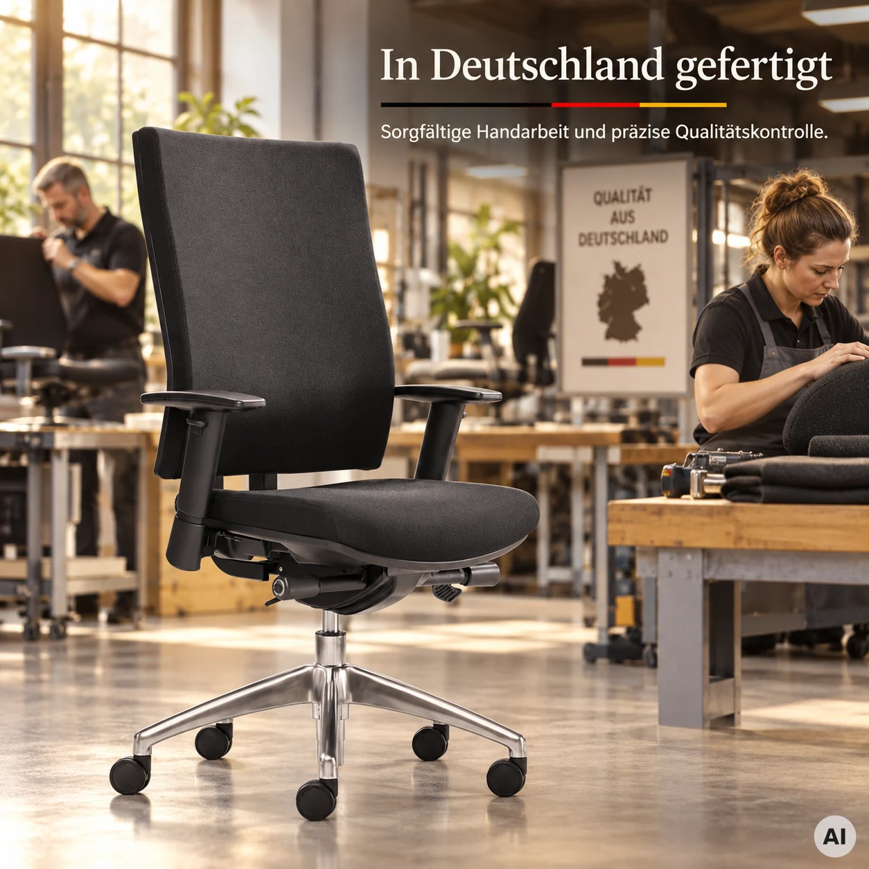 Ergo Objekt M - Bürostuhl mit Designer-Rückenschale