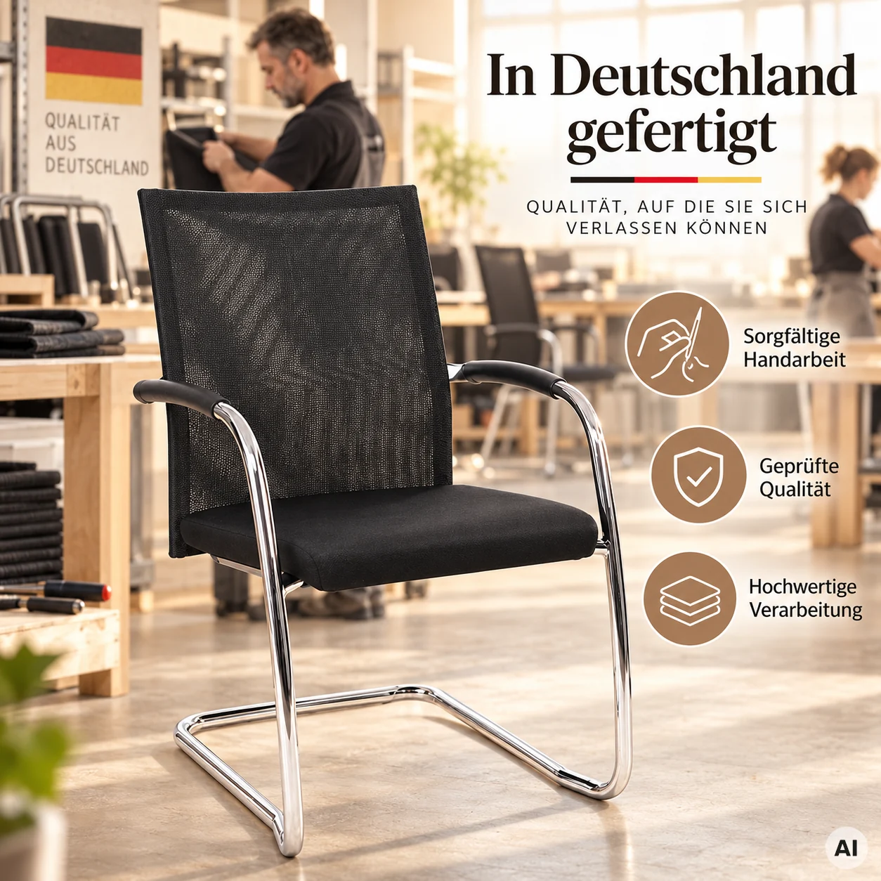 Ergo Net ME 1 - Freischwinger mit Netzrücken